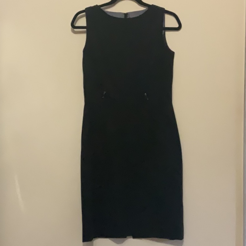 Black sheath dress